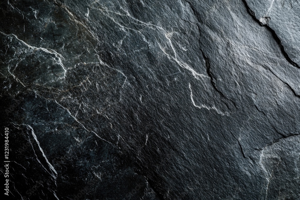Fototapeta premium Black Marble Surface Close Up