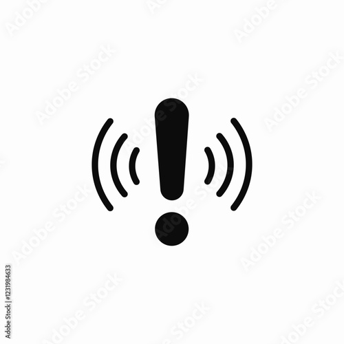 alarm warning icon sign vector