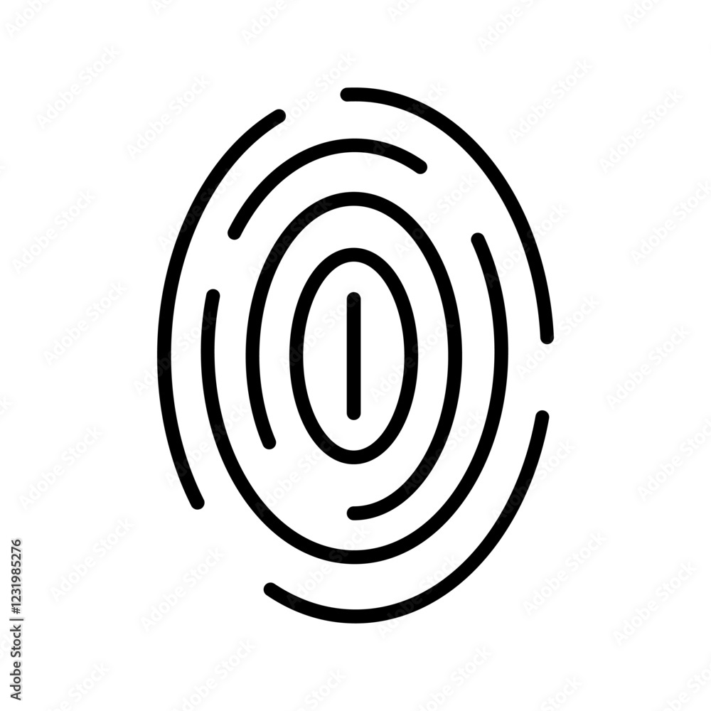Fingerprint Vector Icon