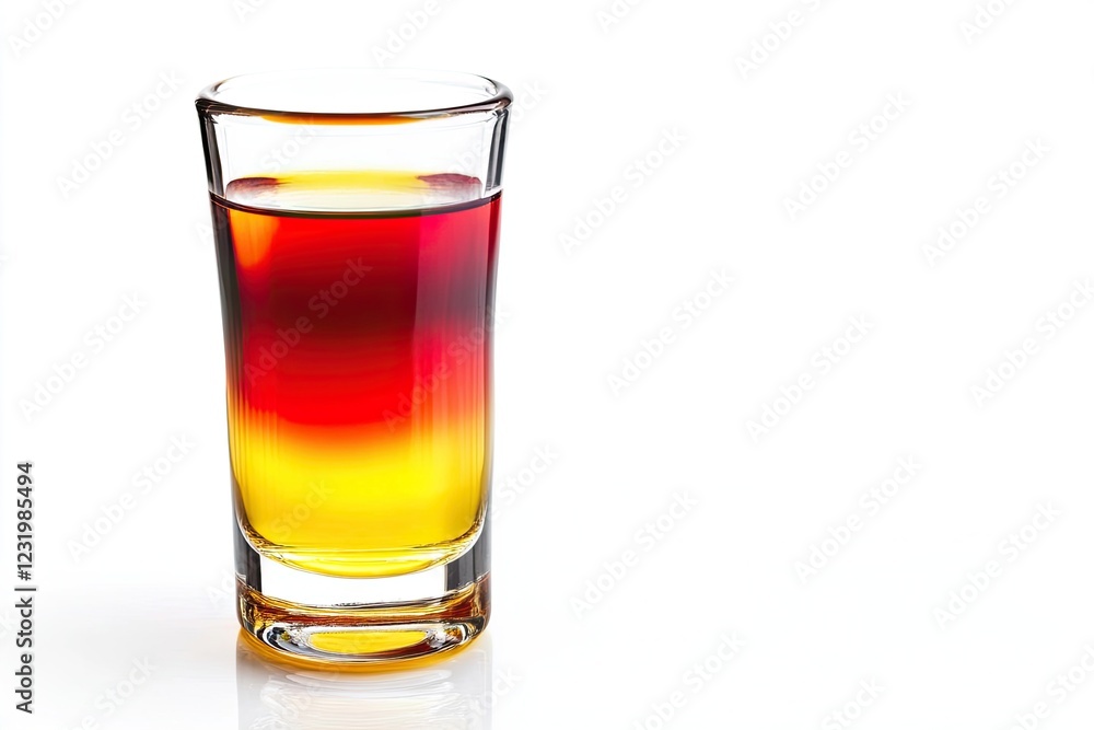 Tequila sunrise isolated on white background Tequila sunrise isolated on white background