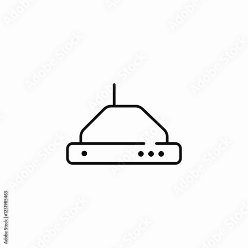 cooking air extractor icon sign vector