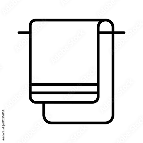 Spa Towels Vector Icon