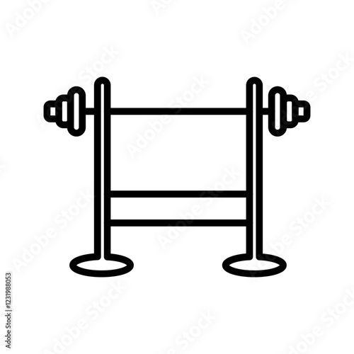 Bench Press Vector Icon