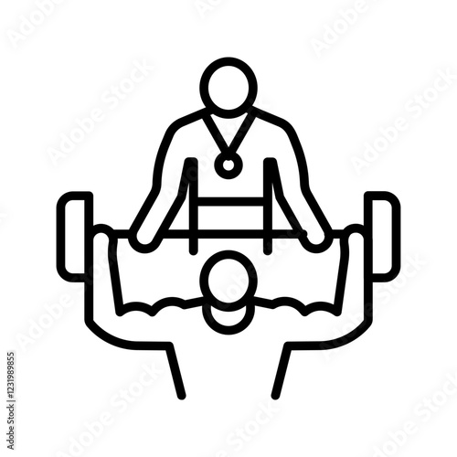 Personal Trainer Vector Icon