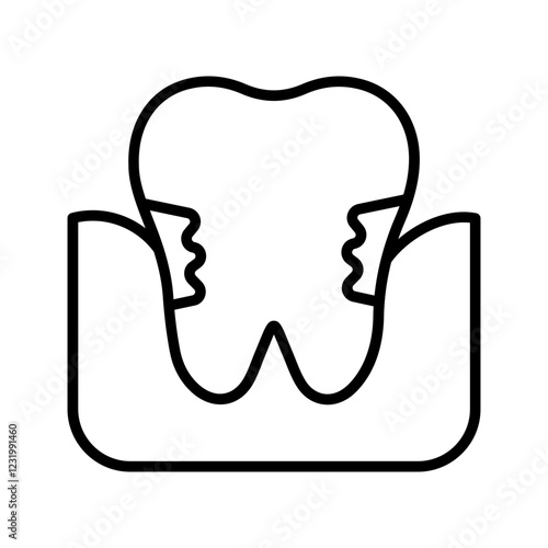 Gum Disease Vector Icon