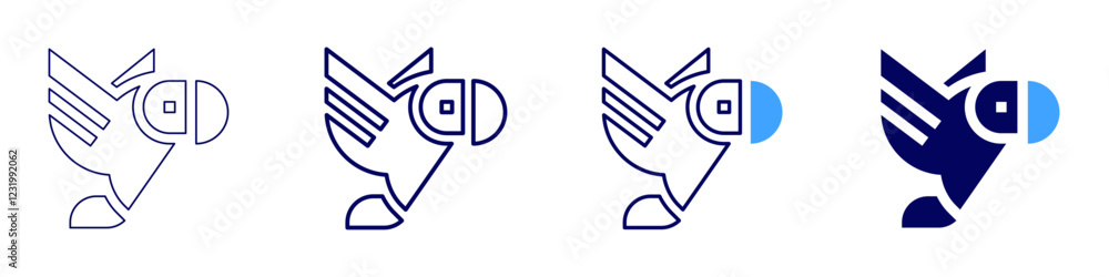 Birds flying icon in 4 different styles. Thin Line, Line, Bold, and Bold Line. Duotone style. Editable stroke Birds flying icon in 4 different styles. Thin Line, Line, Bold, and Bold Line. Duotone style. Editable stroke
