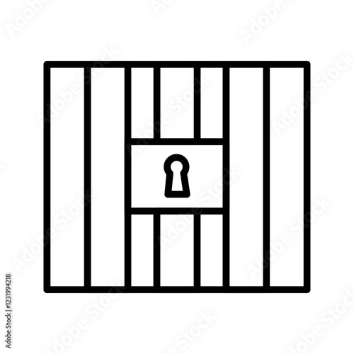 Prison Bars Vector Icon