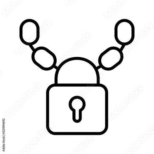Security Chain Vector Icon