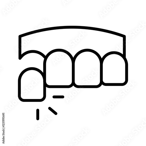 Dental Impressions Vector Icon