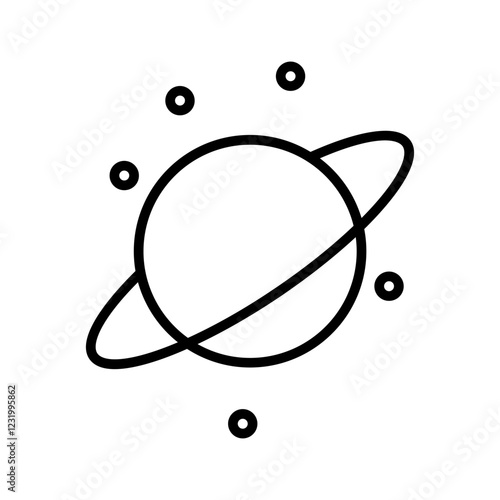 Planetary Rings Vector Icon