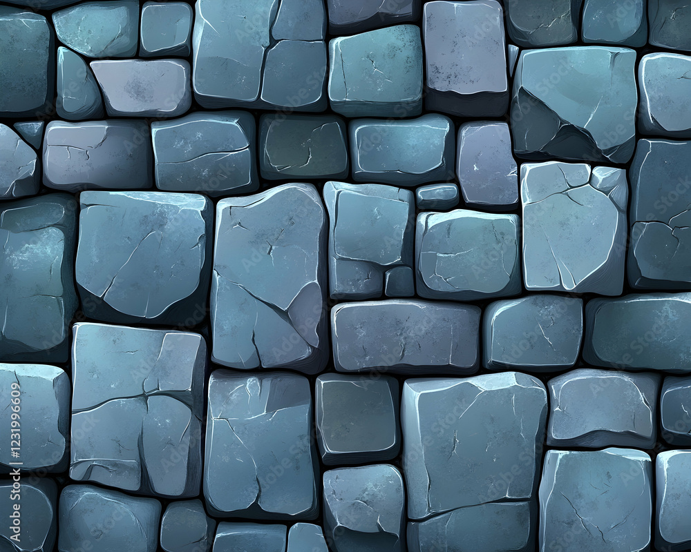 Seamless stone wall texture, game asset, background, design Seamless stone wall texture, game asset, background, design