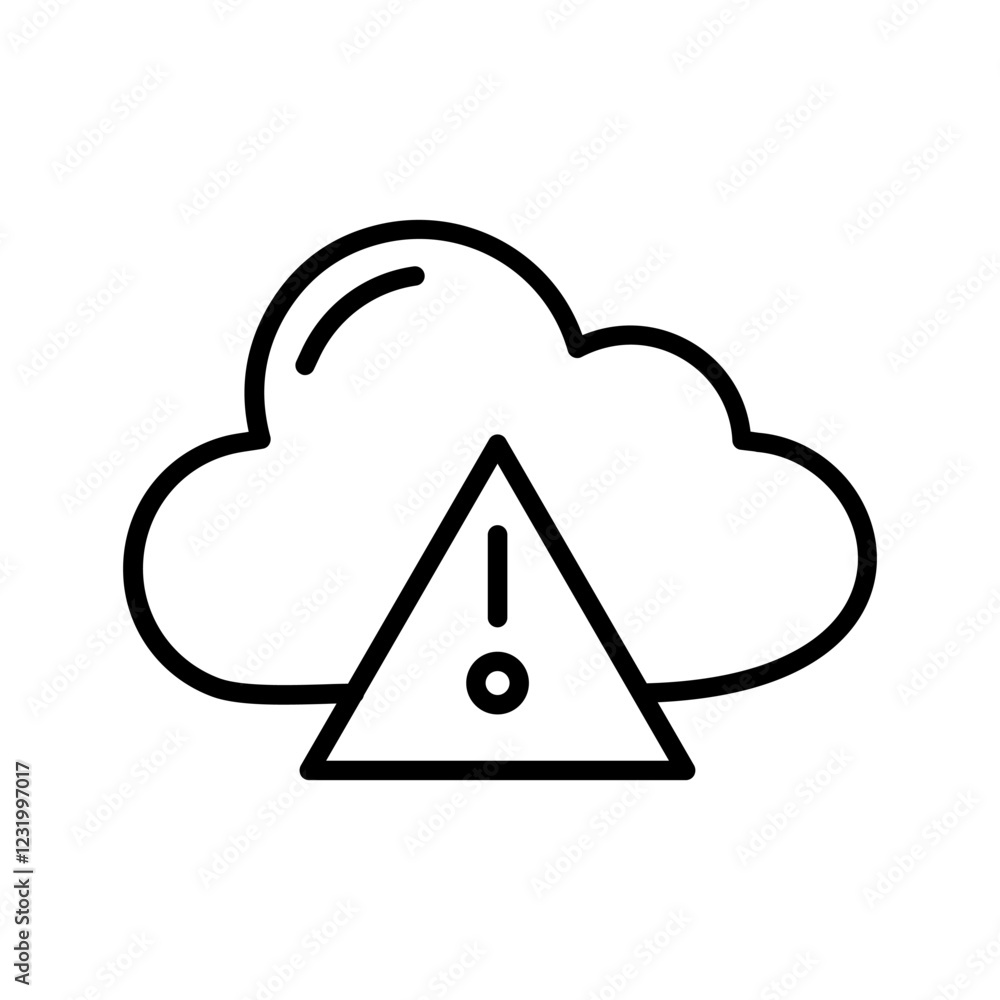 Weather Alert Vector Icon Weather Alert Vector Icon
