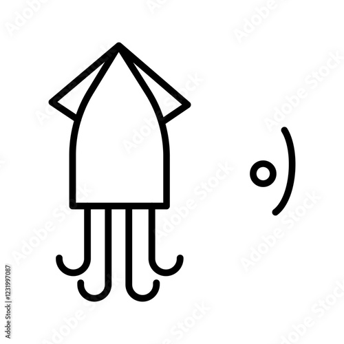 Cuttlefish Vector Icon photo