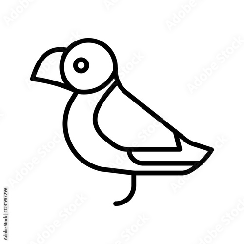 Puffin Vector Icon