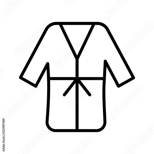 Bathrobe Vector Icon