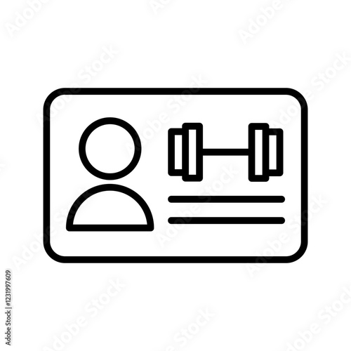 Gym Membership Vector Icon