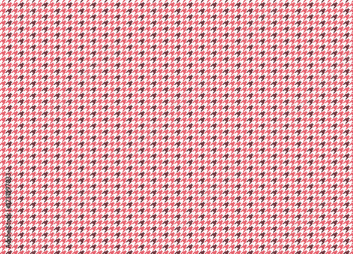 チェック柄のシンプルでシームレスなパターン背景 千鳥柄 ピンク/ブラウン