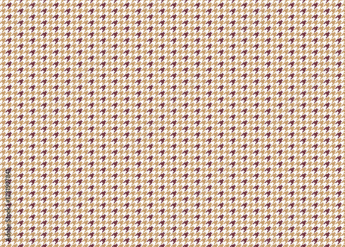 チェック柄のシンプルでシームレスなパターン背景 千鳥柄 ピンク/ブラウン