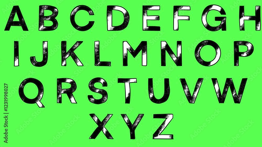 Pack of Scribble doodle Alphabets with alpha channel and chroma key. Looping animation 4K. Pack of Scribble doodle Alphabets with alpha channel and chroma key. Looping animation 4K.