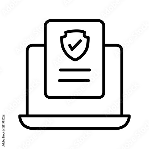 Cybersecurity Compliance Vector Icon