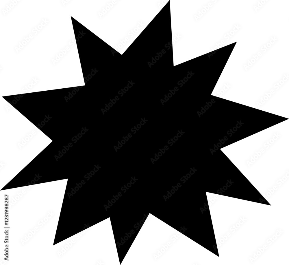 Obraz premium Star shape icon