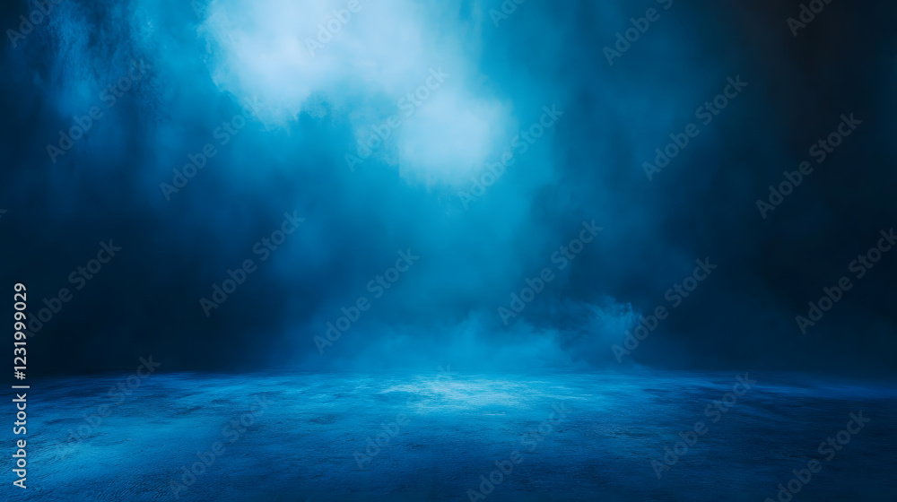 Abstract blue waves with a soft glow, symbolizing fluidity and calmness. Abstract blue waves with a soft glow, symbolizing fluidity and calmness.