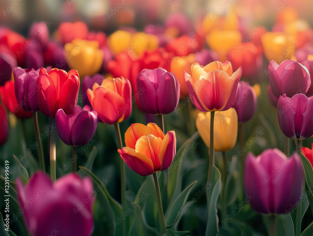 Scenic luxury illustration of lush flowers Scenic luxury illustration of lush flowers