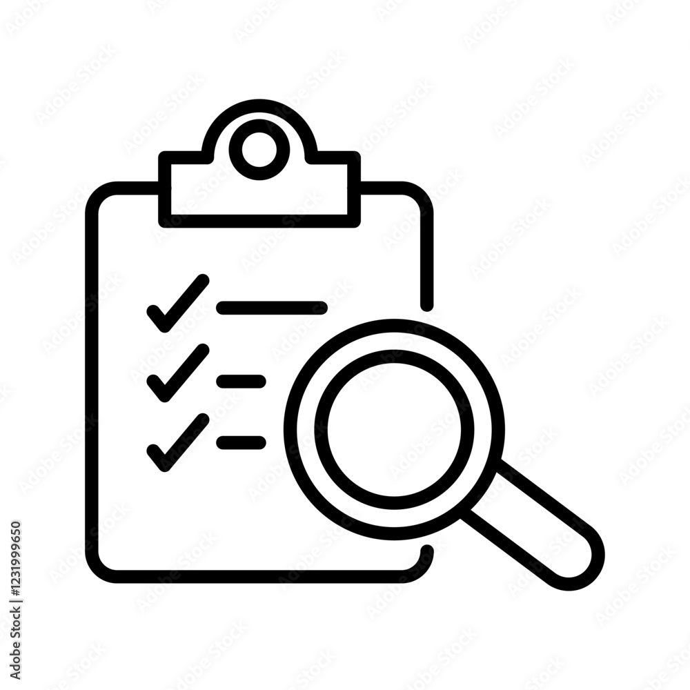 Review Summary Vector Icon Review Summary Vector Icon