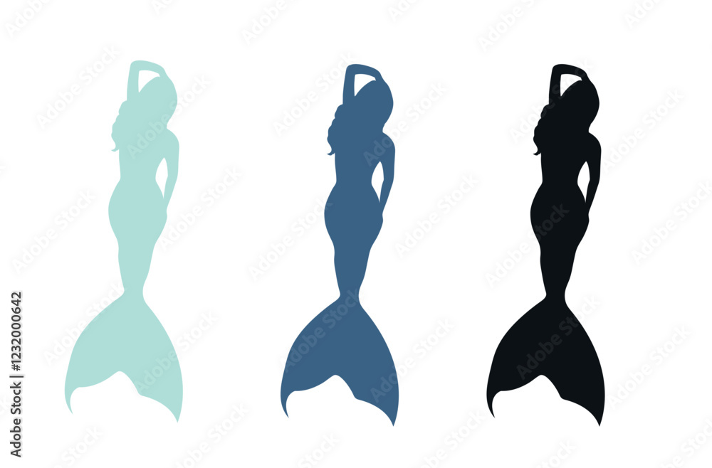 vector silhouettes of mermaid. sea witch shape isolated on transparent background. mermaid clip art vector silhouettes of mermaid. sea witch shape isolated on transparent background. mermaid clip art