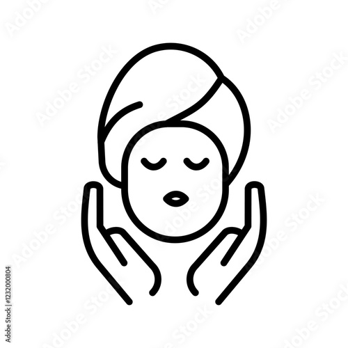 Scalp Massage Vector Icon