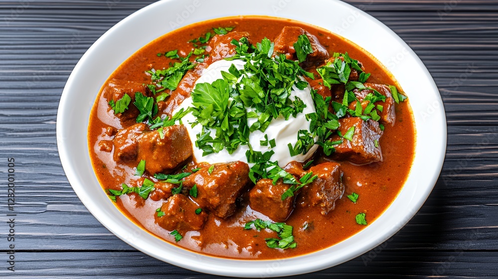 Savory Beef Stew with Creamy Yogurt and Fresh Herbs Savory Beef Stew with Creamy Yogurt and Fresh Herbs