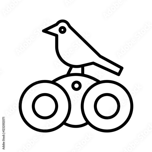 Bird Watching Vector Icon