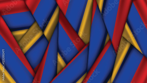 Set of ARMENIA Flags Stacked on Top of Each Other
