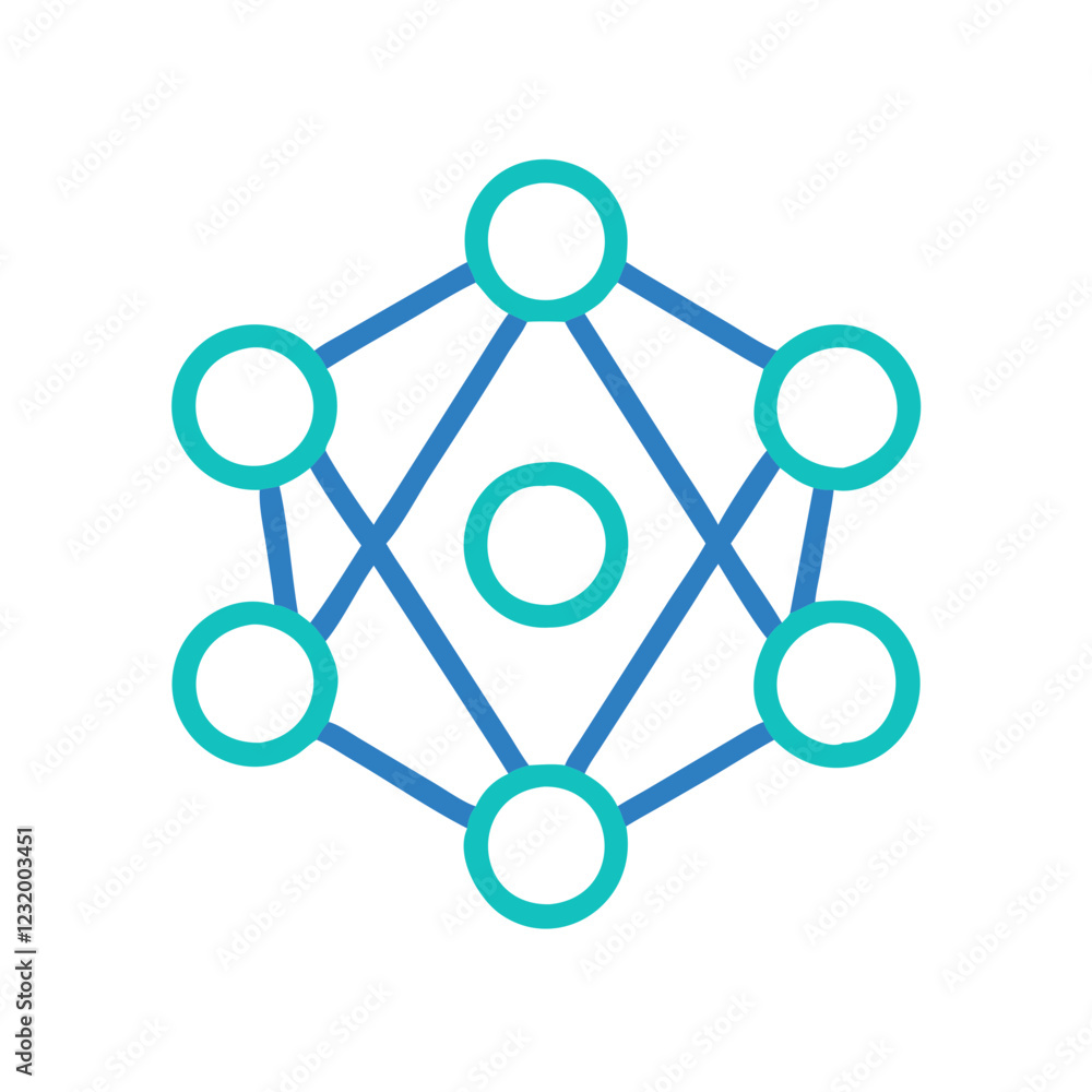 Neural Networks Concept Icon, Vector Artwork Neural Networks Concept Icon, Vector Artwork