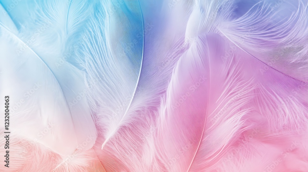 Pastel-colored feathers background texture. Pastel-colored feathers background texture.