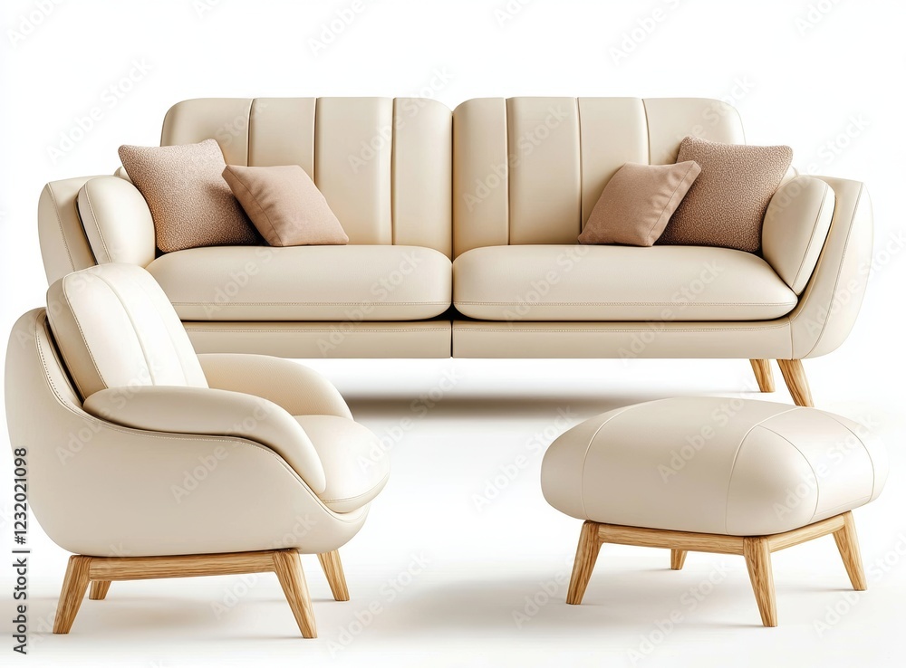 Sofa designed for use in either an office or home setting. Shot against a clean background. Presented from various angles. Served as an interior element Sofa designed for use in either an office or home setting. Shot against a clean background. Presented from various angles. Served as an interior element