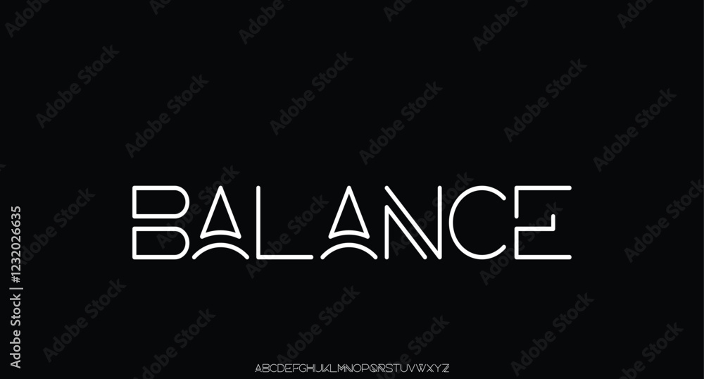 Futuristic display font design, alphabet, character set, typography, letters and numbers
Futuristic display font design, alphabet, character set, typography, letters and numbers