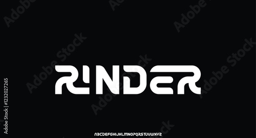 Sports minimal tech font letter set. Luxury vector typeface for company. Modern gaming fonts logo design 
