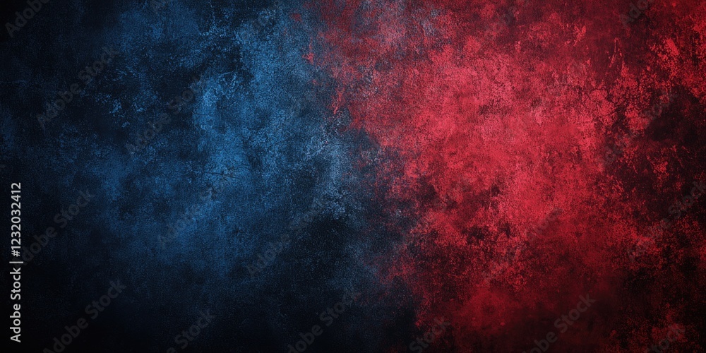 Obraz premium Red and Blue Wall