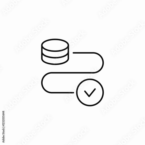 database route completed icon sign vector