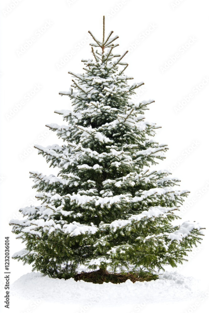 Fototapeta premium Snowy Christmas Tree