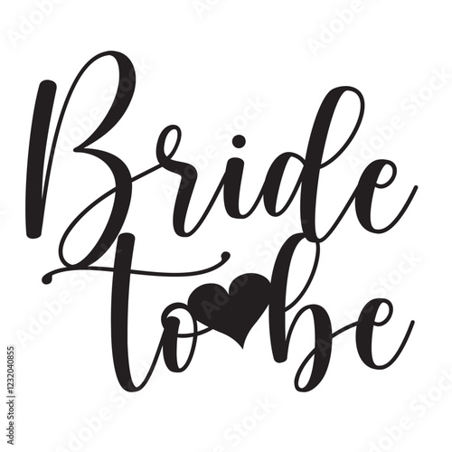 Bride to be heart sign design cake topper