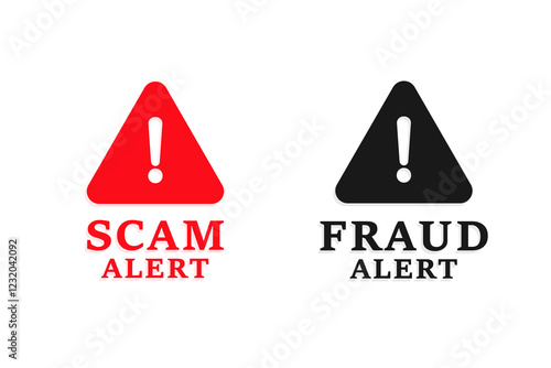 Scam and fraud alert background keep your online data safe