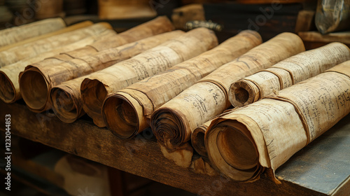 Vector ancient scrolls