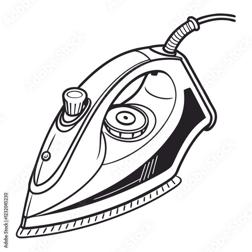 strem iron vector image on a white background 