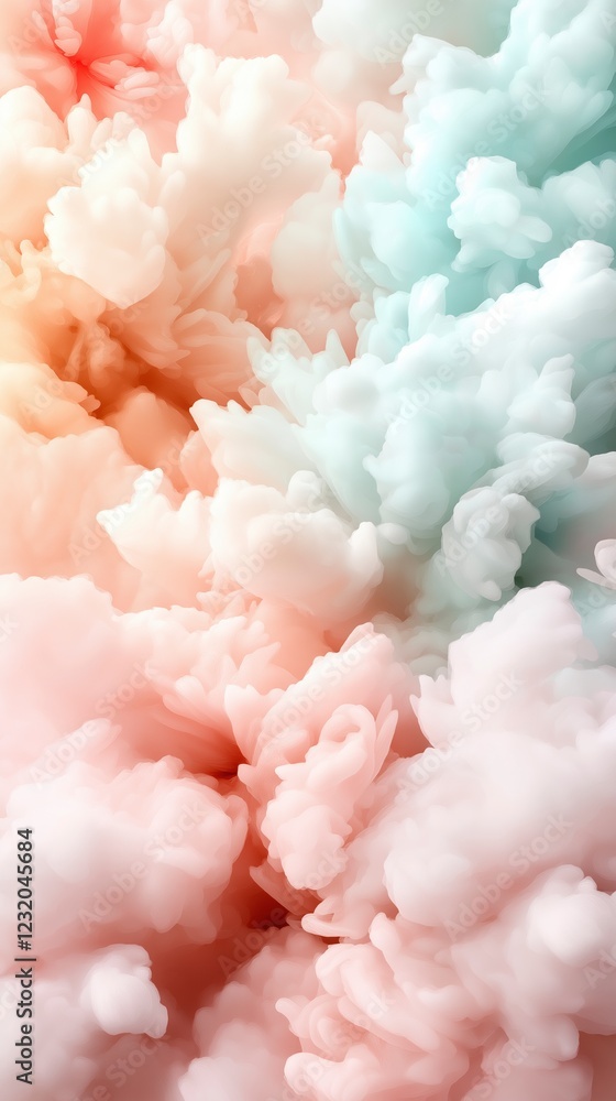 Whispers of pastel clouds dance in soft hues, creating mesmerizing swirls of color in an ethereal display of beauty. Generative AI Whispers of pastel clouds dance in soft hues, creating mesmerizing swirls of color in an ethereal display of beauty. Generative AI