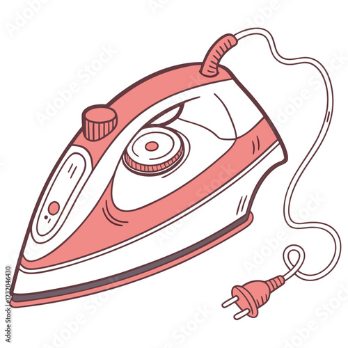 strem iron vector image on a white background 