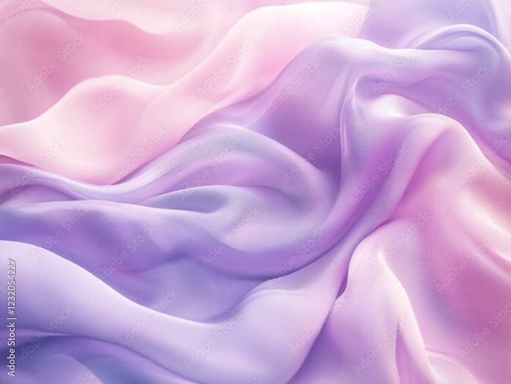 Obraz premium Pink and Purple Fabric Close-Up