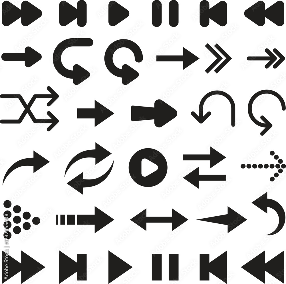 Hand Drawn Arrow Vector Icons Set. Simple Sketch Arrows for Business, Education, and Planning in Various Styles. Hand Drawn Arrow Vector Icons Set. Simple Sketch Arrows for Business, Education, and Planning in Various Styles.