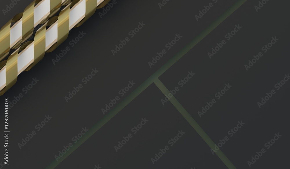 Obraz premium Ribbon background, paper texture and ribbon, 3D illustration